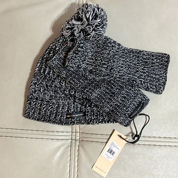 Rebecca Minkoff Marled Beanie And Armwarmer Set NWT - Picture 6 of 10